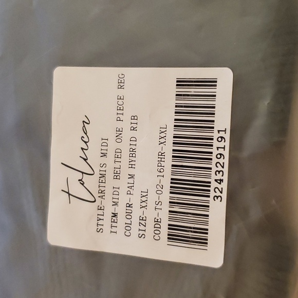 Toluca Swim Artemis Midi Belted one-piece - Palm (hunter green) - Picture 7 of 13